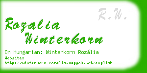 rozalia winterkorn business card